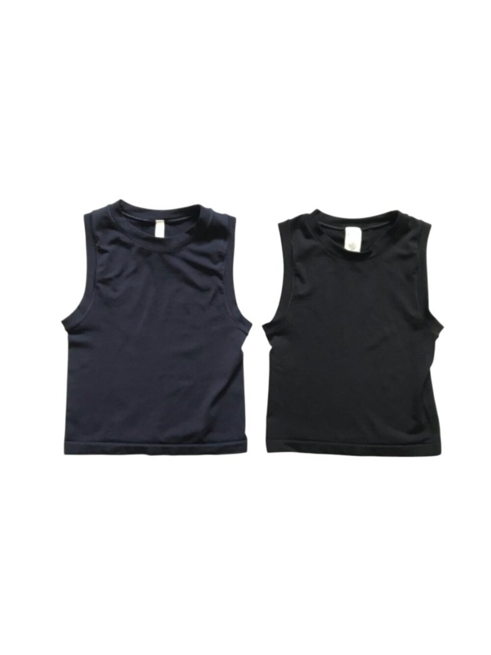 Athleta Renew Ribbed Muscle Tank Top Shirts Womens Medium Black Blue Lot of 2 - Picture 12 of 12